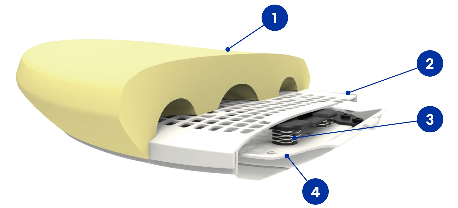 Cross-section of the ENZA spring seat