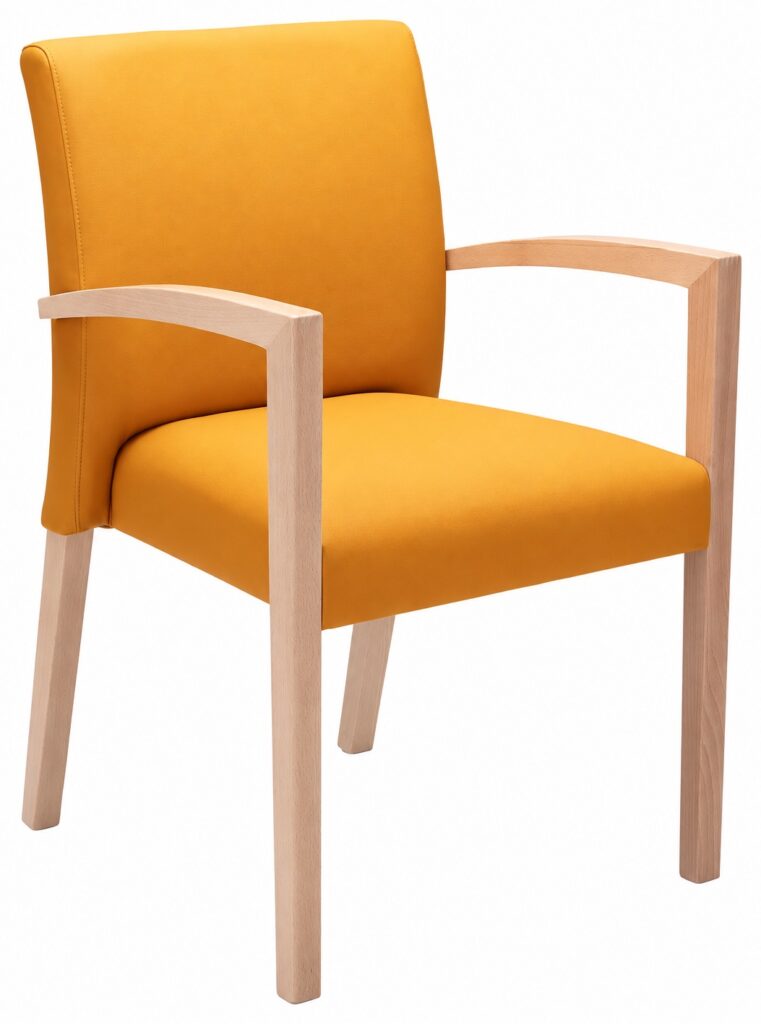 GLAM chair, three-quarter front view